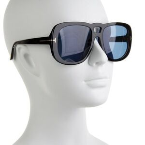 TOM FORD BILLIE AVIATOR SUNGLASSES FT1012/S 01V, $470. NEW! (a)